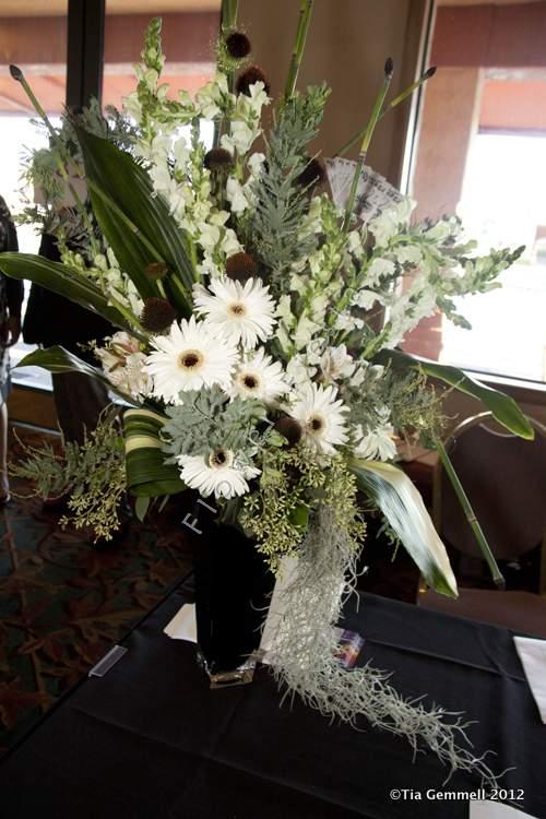 Tall Floral Display for Event Sign in Table or Buffet
