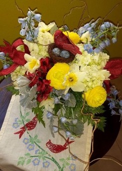 Vintage Spring Centerpiece Wedding Flowers